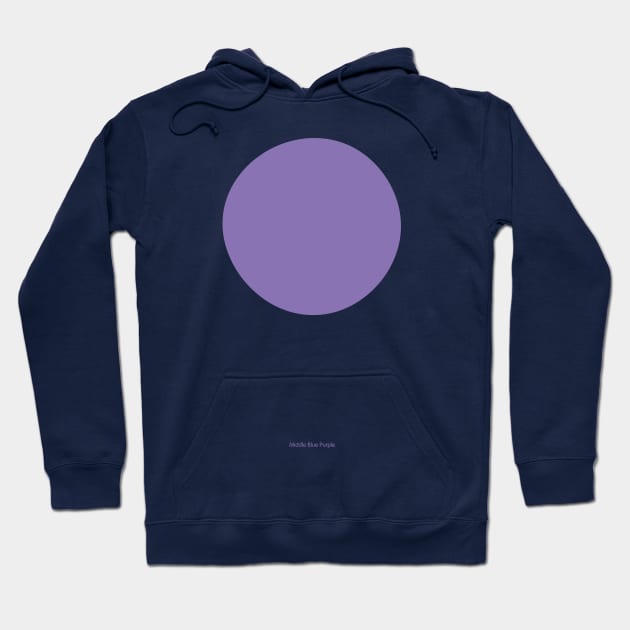 Circular - Crayola Middle Blue Purple Hoodie by Eugene and Jonnie Tee's